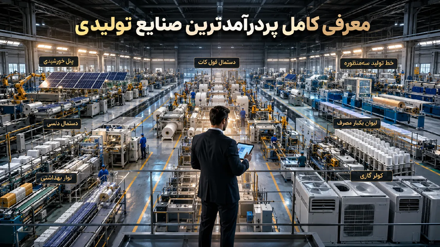 معرفی کامل پردرآمدترین صنایع تولیدی