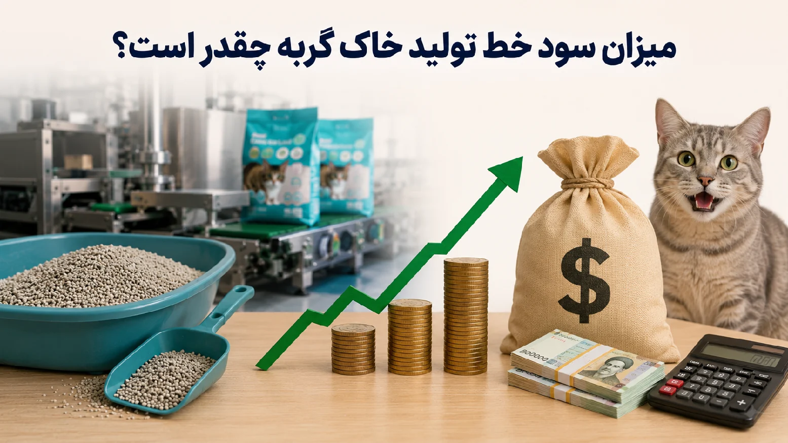 سود خط تولید خاک گربه