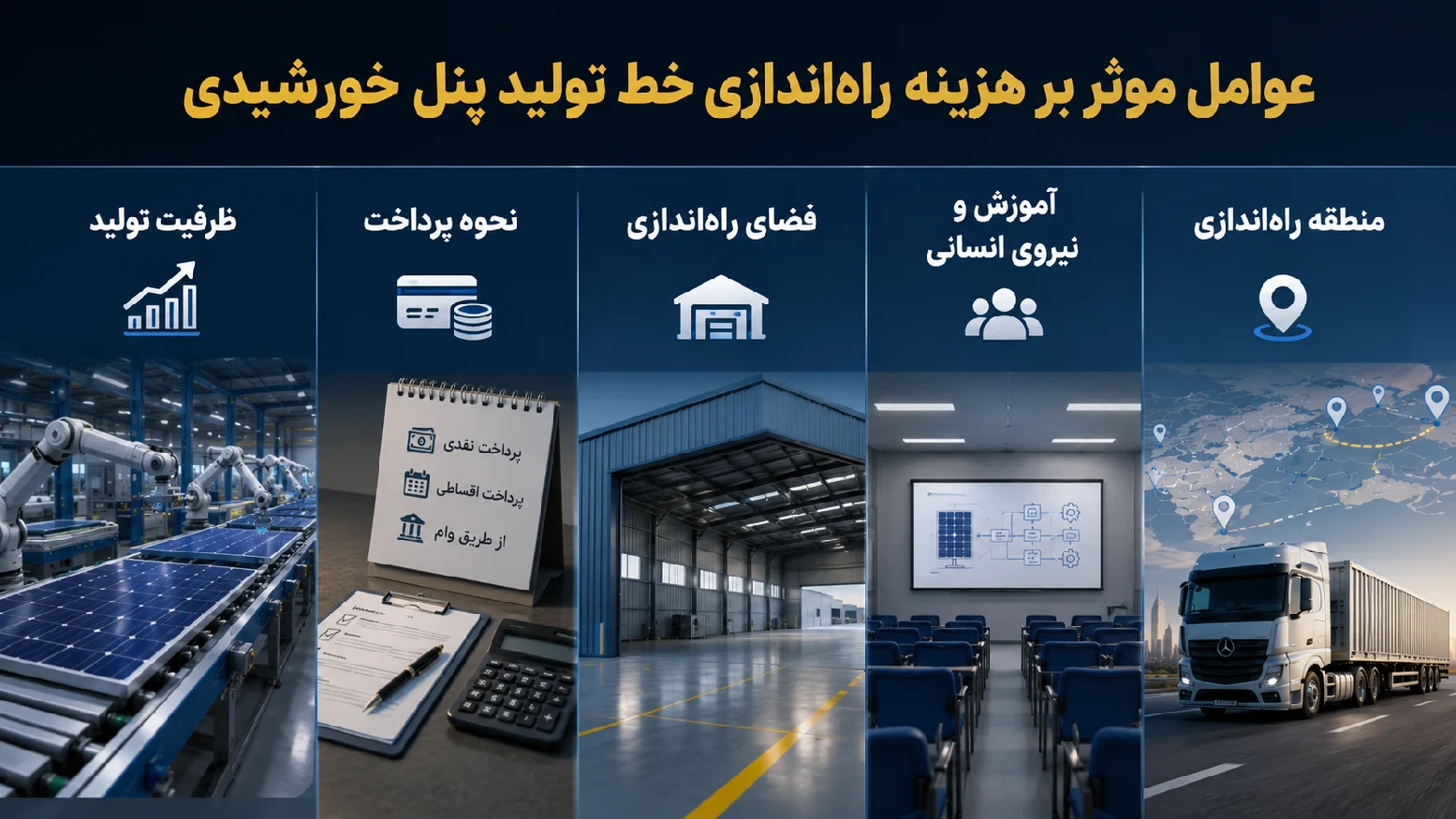 سود خط تولید پنل خورشیدی