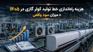 هزینه راه‌اندازی خط تولید کولر گازی