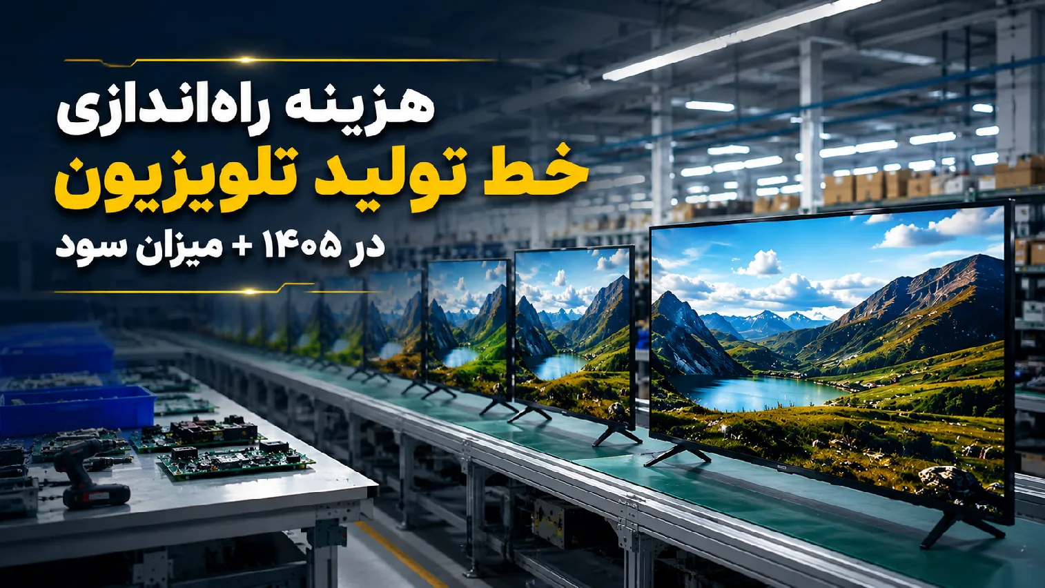 هزینه راهاندازی خط تولید تلویزیون