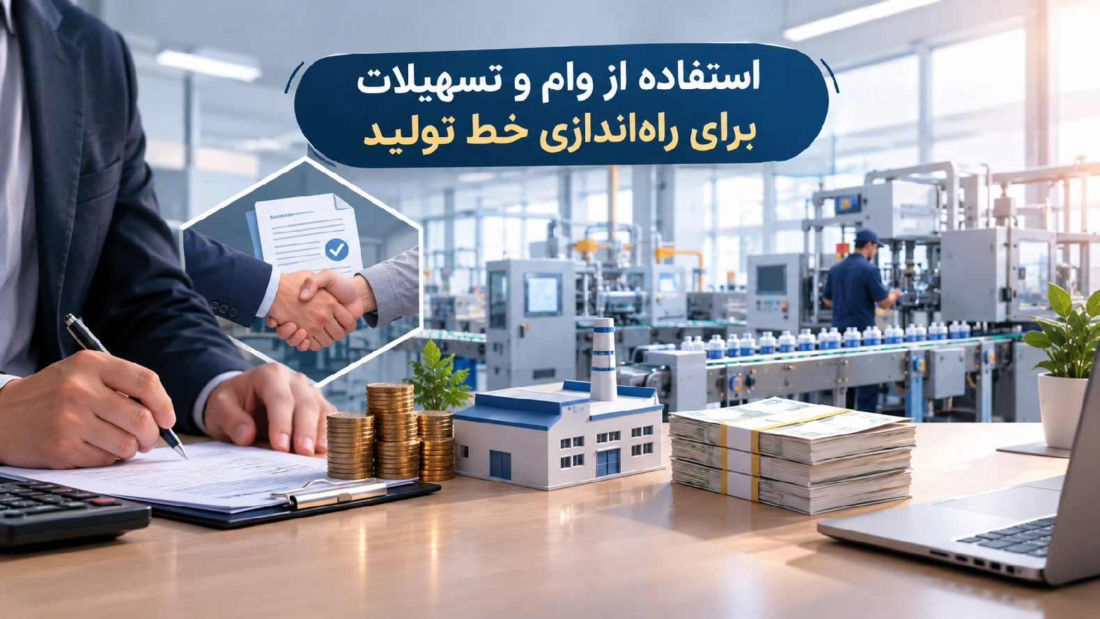 وام و تسهیلات برای راه‌اندازی خط تولید